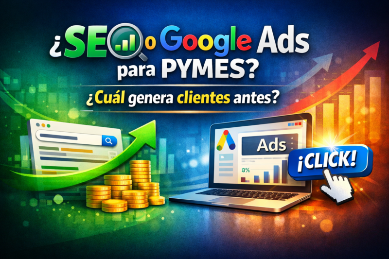 SEO o Google Ads para pymes: cuál genera clientes antes