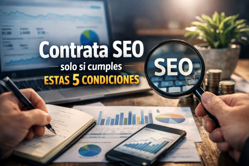Contrata SEO solo si cumples estas 5 condiciones