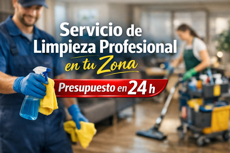 Servicio de Limpieza Profesional en tu Zona – Presupuesto en 24 h