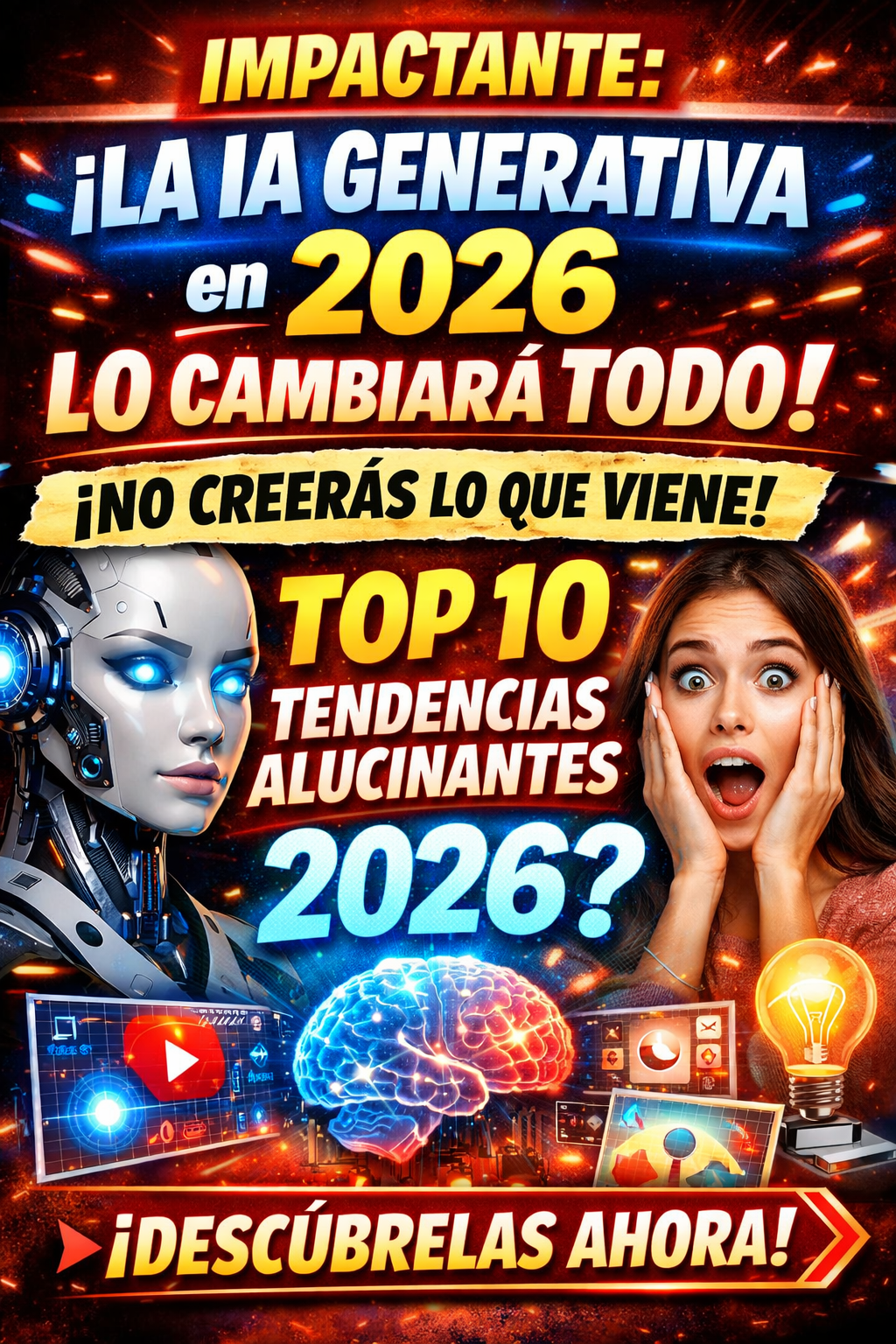 IA generativa: tendencias 2026 que ya est&aacute;n cambiando nuestra forma de vivir (Top 10). "La IA generativa ha dejado de ser ciencia ficci&oacute;n."👍