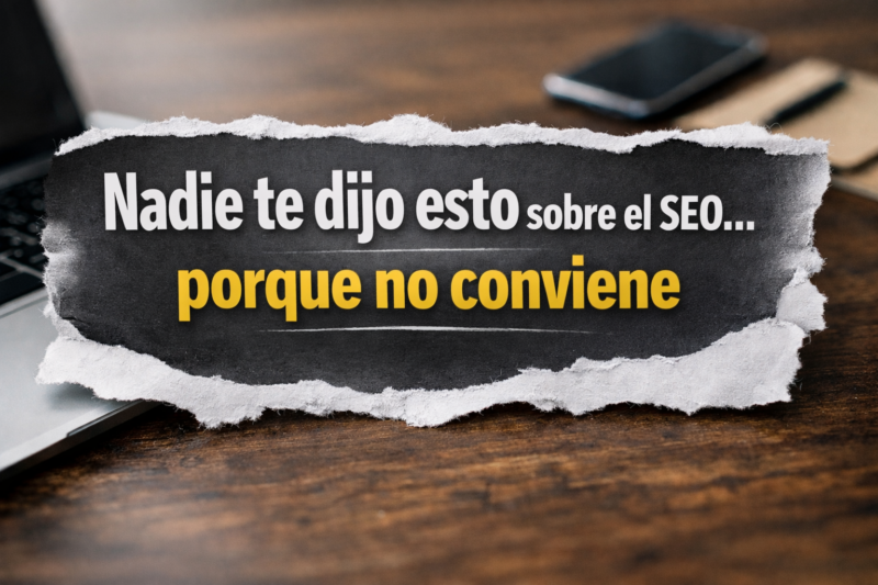 Nadie te dijo esto sobre el SEO… porque no conviene