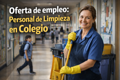 Oferta de empleo: Personal de Limpieza en Colegio en Alcobendas – THINK AHEAD ACADEMY SL