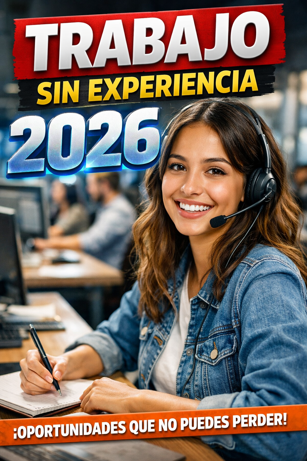 Trabajo sin experiencia en 2026