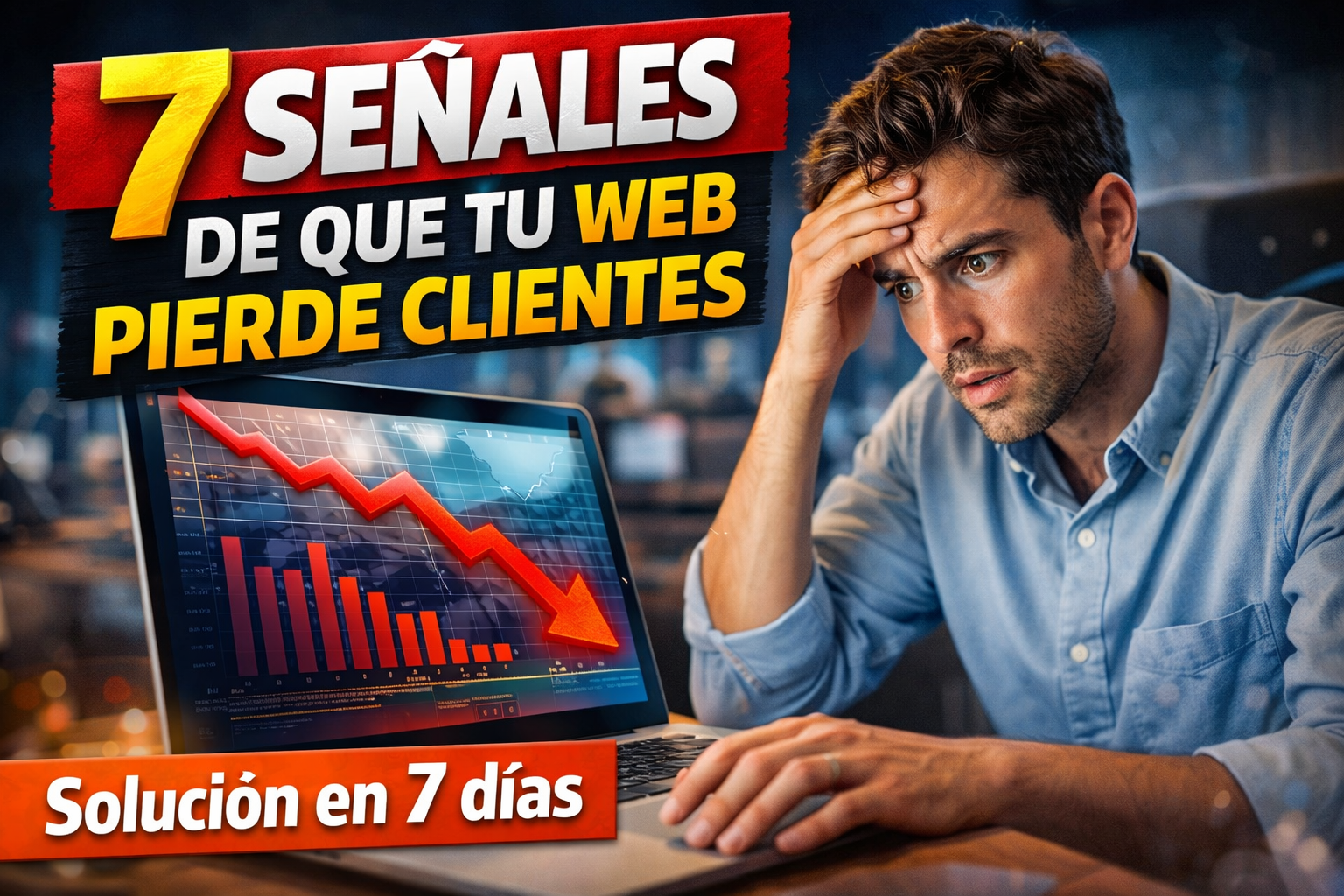 7 se&ntilde;ales de que tu web pierde clientes + soluci&oacute;n en 7 d&iacute;as